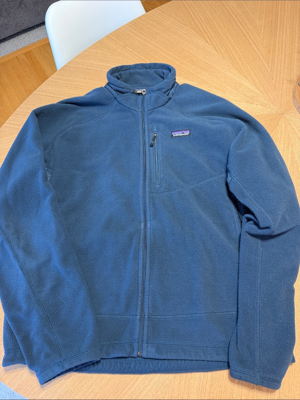 Patagonia Navy Blue Full-Zip Lightweight Fleece Jacket